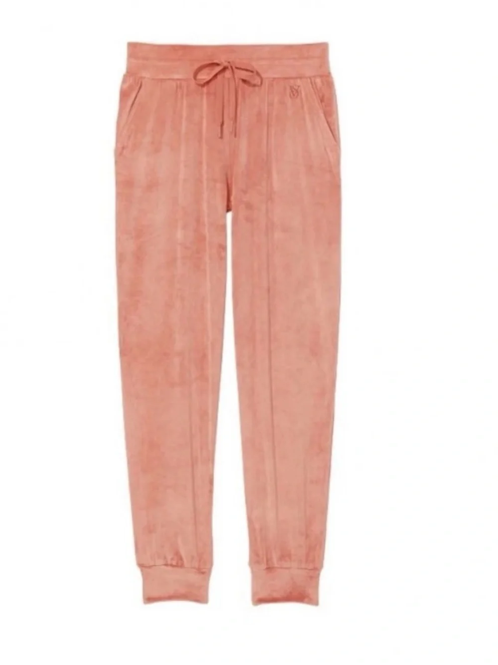 Victoria's Secret Velvet Jogger Pants in Dusty Coral Woman’s Size M | GUC/Flaw